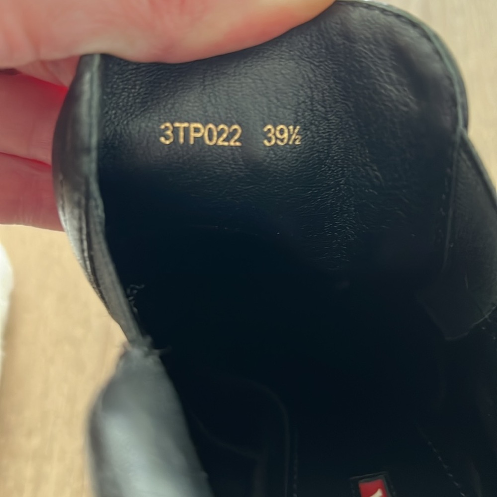 Prada Leather Black Booties | Sz 39.5 - Picture 7 of 8